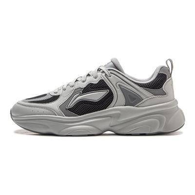 Li Ning Молоко Кокос Универсальные Ретро Толстая Подошва Модный Тренд Амортизация Нескользящие Износостойкие Поддержка Низкий Верх Папины Кроссовки AGCV403-2