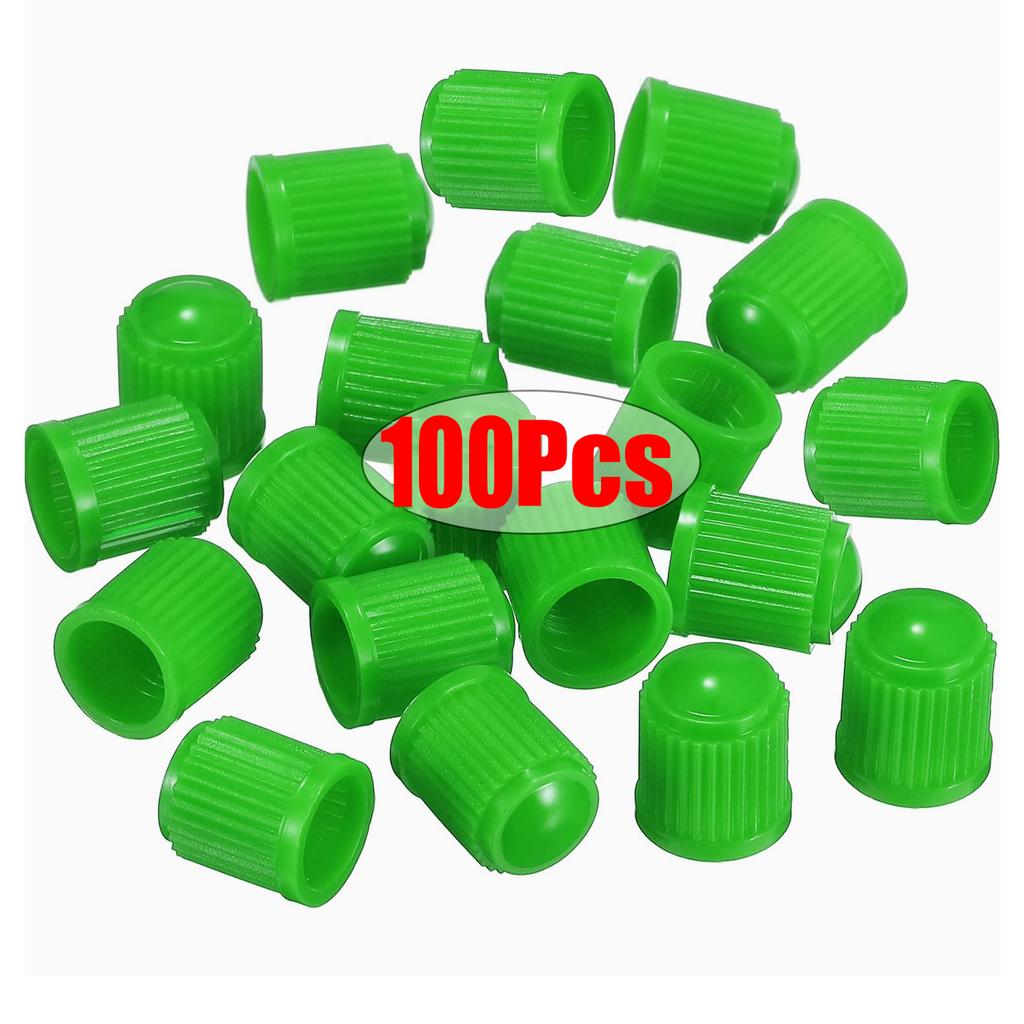 Колпачки для автомобильных вентилей шин 100 шт. Колпачки для вентилей шин мотоцикла велосипеда Пластиковый пылезащитный чехол для штока шины Колпачки для вентилей шин Аксессуары для автомобиля