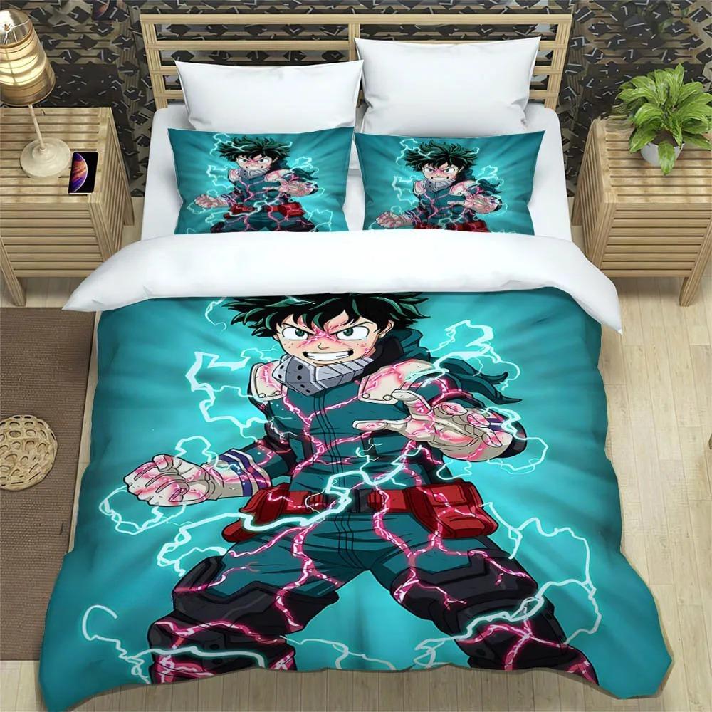 Exquisite My Hero Academia Wallpaper Digital Printing Bedding Set Duvet Cover Comforter Bed Youth Kids Girl Boys Gift