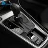 Настоящая мягкая карбоновая наклейка для Seat Leon 2017 2018 LHD RHD Автомобильная панель внутренней рамки рычага переключения передач отделка Аксессуары для интерьера