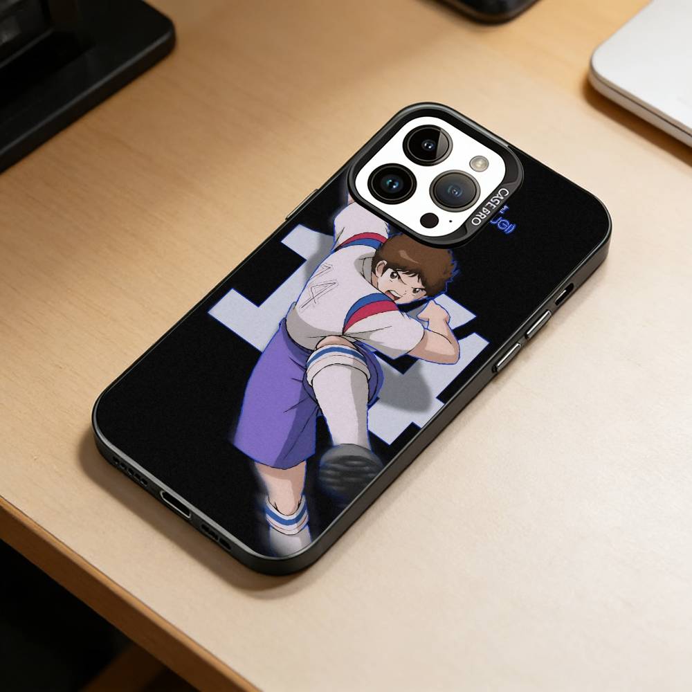 Чехол для телефона C-Captain Tsubasa A-Anime для iPhone 17,16,15,14,13,12,11 Plus,Pro Max,XS,Красочный Серебристый Черный Чехол