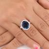 London Blue Topaz Gemstone 925 Sterling Silver Handmade Jewelry Ring For Women RR-28-6