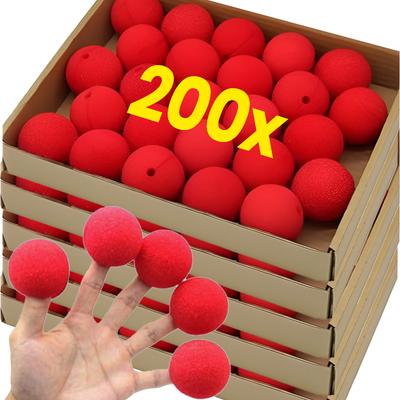 100/1 шт. Красный Губчатый Шар Пенопластовый Шар Красный Смешной Нос Клоуна Смешное Цирковое Представление Вечеринка Хэллоуин Украшение Реквизит для Макияжа