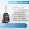 Замена брелока подходит для Chrysler 300 Magnum 2005 2006 2007 Aspen 2005-2009 Charger 2006-2007 Durango 2006-2009 Jeep Commander 2006-2007 Grand