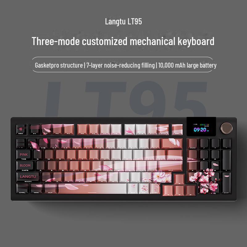 Трехрежимная беспроводная игровая механическая клавиатура Langtu LT95Pro