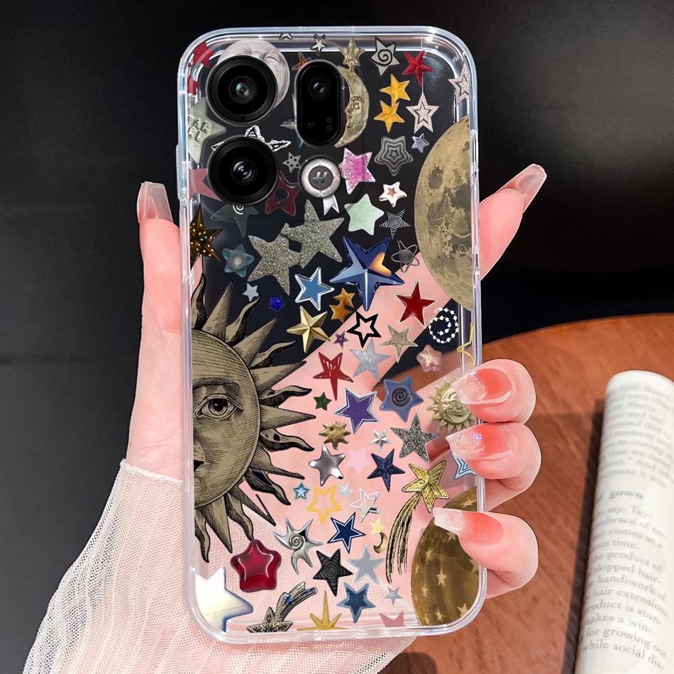 For Oppo Find X9 X8 X7 Pro Phone Cover Lovely Animal Cartoon Soft TPU Clear Silicone Case For Oppo Find X7 Ultra X 9 X 8 Bumper