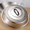Stainless Steel Dome Pot Lid Heightened Cheese Plate Lid Grill Accessories Pot Cover  Wok