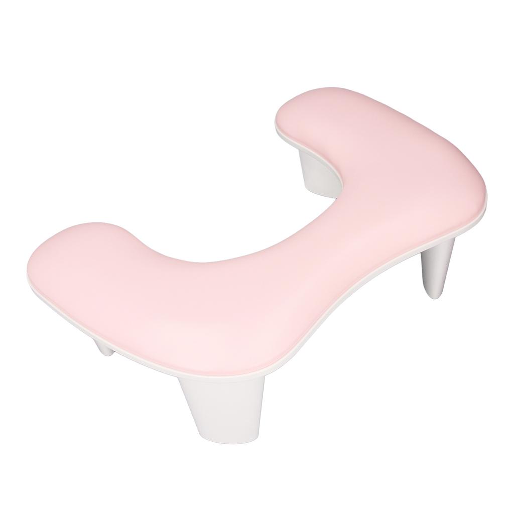 Nail Arm Rest for Nail Tech Detachable Feet U Shape Soft PU Leather Non Slip Manicure Hand Rest
