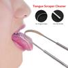 Многоразовый скребок для языка, очиститель из нержавеющей стали, щетка для скребка для языка, чистка свежего дыхания, зубная щетка, инструмент для гигиены полости рта