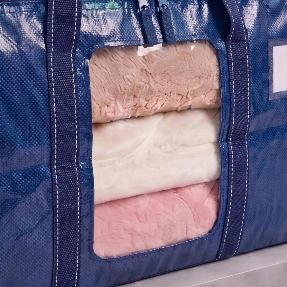 Large Capacity Moving Storage Bag Thickened PE Clothes Storage Bag Packing Bag  For Clothes Quilt