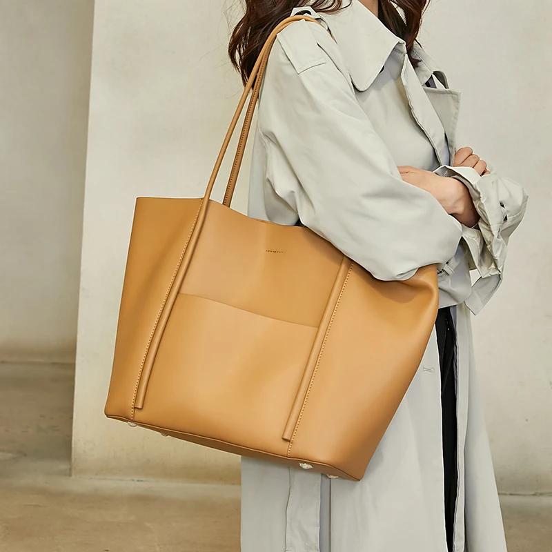 Сумка через плечо из натуральной кожи для женщин, вместительные сумки для женщин, роскошные дизайнерские женские сумки