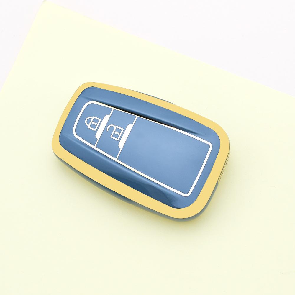 Tpu Auto Shell Fob Car Key Case Cover Keychain Accessories For Toyota Prius Camry Corolla Chr C-Hr Rav4 Land Cruiser Prado