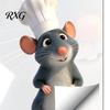 Decorative Gift for Friends Chef Mouse Switch Sticker, PVC Wall Decal, Cartoon Animal Light Decal Stickers, Waterproof Art Decor Home Office
