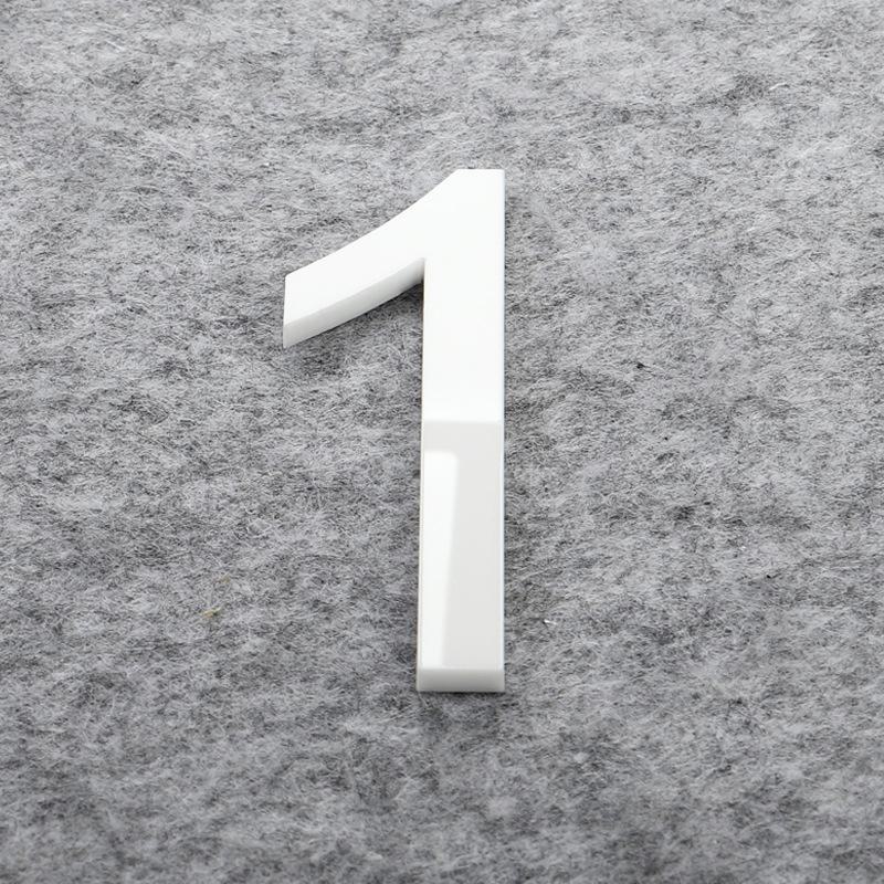 Матовая бронза золото 3D акриловые буквы номер дома настенные наклейки