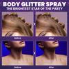 Glitter Spray For Hair And Body, Body Glitter Hairspray For Clothes, Music Festival Face Glitter For Women,Quick-Drying (100ml)