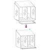 Chicken Nest Box with 2 Compartments Galvanized Silver Metal