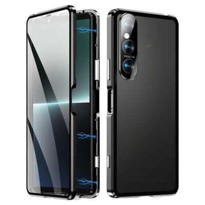 Чехол для телефона Sony Xperia 1 VI HD из магнитного металла и закаленного стекла
