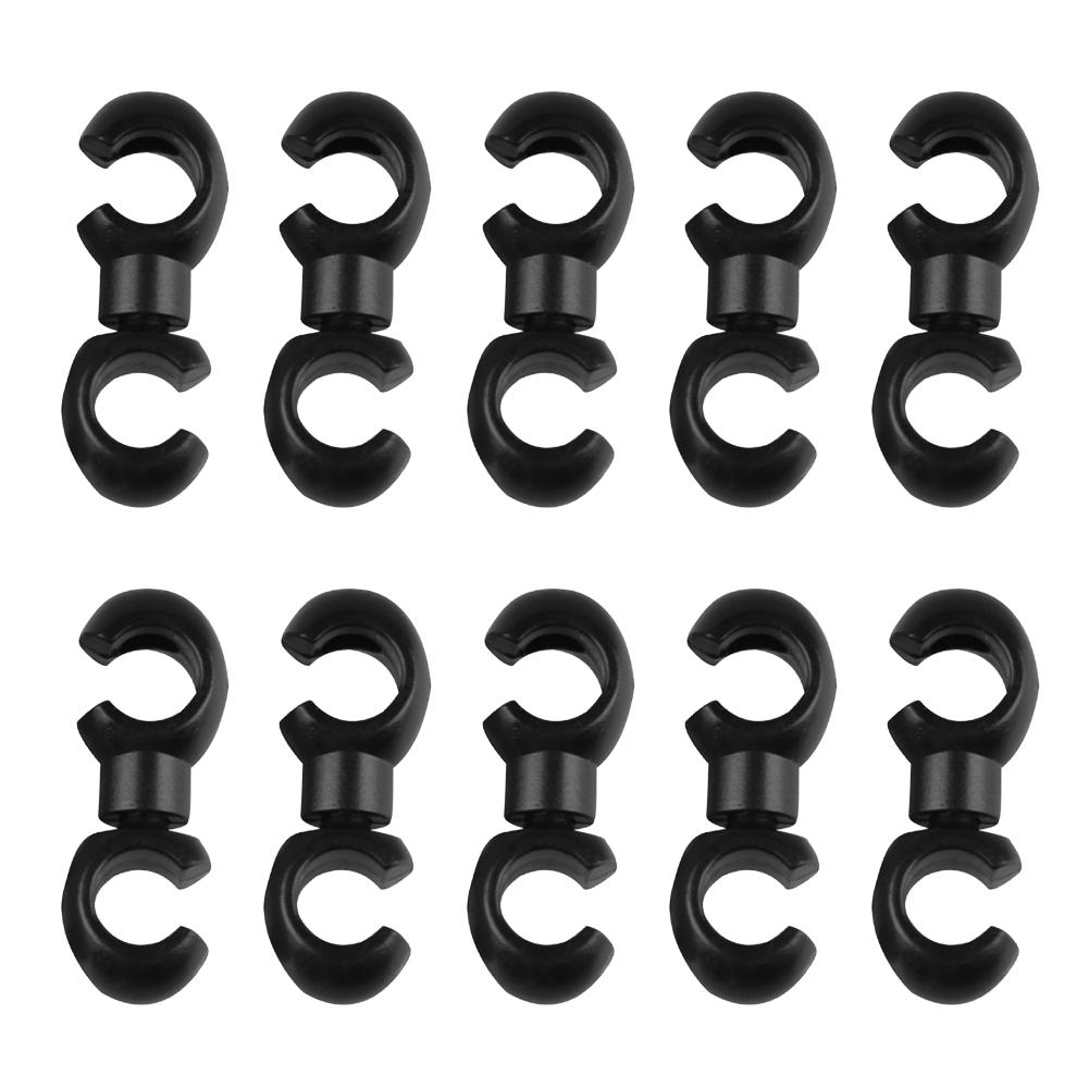 10/20pcs Bicycle MTB Brake Cable S Style Clips Rotating Buckle Hose Guide Bike Cross Line Hook Tidy Clip Ring Clasp Cycling