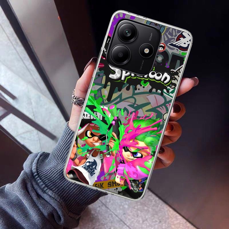 Game S-Splatoons Phone Case For Xiaomi Redmi Note 10 11 12 13 14 15 Pro Plus 11S 12S 14S 11T 11E 10S Soft TPU Back Cover Redmi N