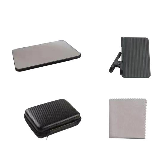 Reflection Photo Mirror for Smartphones Universal Clip-on Glass Lens Adjustable Glass Vertical Clip On Selfie Mirror for Travel & Selfie Photography