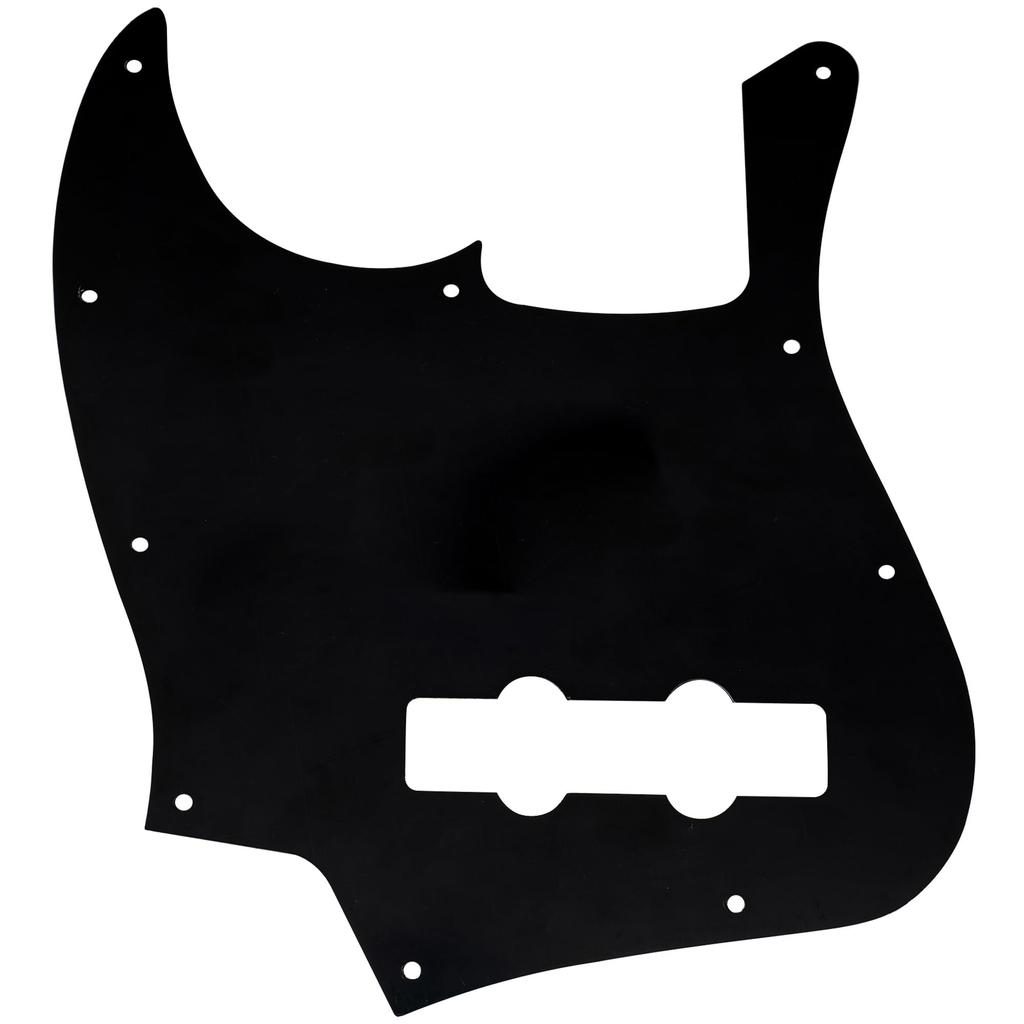 Musiclily 10-отверстийный пикгард JB Jazz Bass для Fender USA/Mexico Standard Jazz Bass, 4-слойный пикгард «Черный перламутр»
