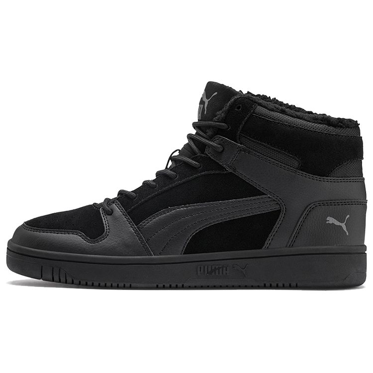 Puma Rebound LayUp SD Fur - Черные кроссовки унисекс Castlerock 369831-01