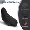 ATV Seat Cover Non-Slip Soft Waterproof for Raptor 700 700R 2006-2024, High Elastic Leather Black