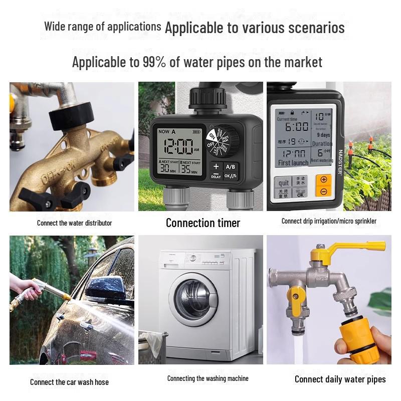 Утолщенный наружный антифризный садовый кран с двумя выходами