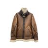 Leather Lambswool Coat Women's Fur All-in-one Winter Loose Casual Stand-up Collar Motorcycle Jacket Plus Velvet and Thickening