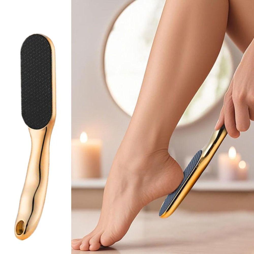 Manual Foot Calluses Grinder Long-handle Feet Calluses Scrubber Pedicure Tool Foot File Foot Care
