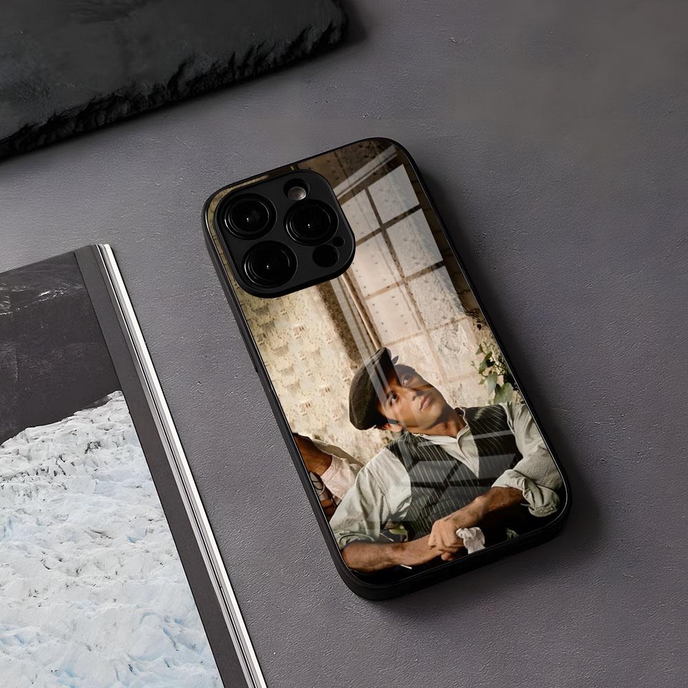Чехол для телефона M-Michael C-Corleone для IPhone 17 Air 16 E Pro Max 15 14 13 Mini 12 Pro 11 Max Plus Черная стеклянная крышка