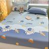 Fitted Sheet with Elastic Band 100% Cotton + 2pcs Pillowcase Soft Cartoon Space Printed Children Boys Girls Bed Mattress Cover