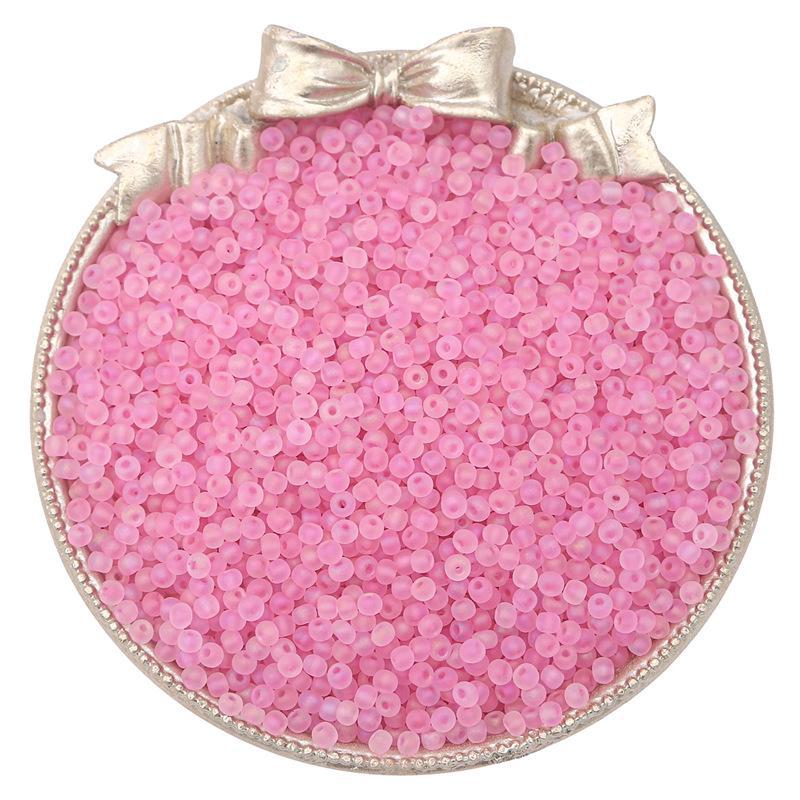 Изготовленные вручную высококачественные стеклянные матовые рисовые бусины для создания украшений из бисера своими руками.