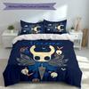 3pcs Custom Name Hollow Knight Set,Includes 1 Duvet Cover and 2 Pillowcases,All-season Bedroom Decor