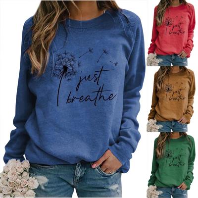 Женские толстовки с длинными рукавами и принтом