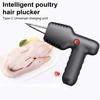 Electric Poultry Plucker Rechargeable Stainless Steel Cone Head Adjustable Waterproof Feather Plucking Machine for Chicken Duck Goose Turkey