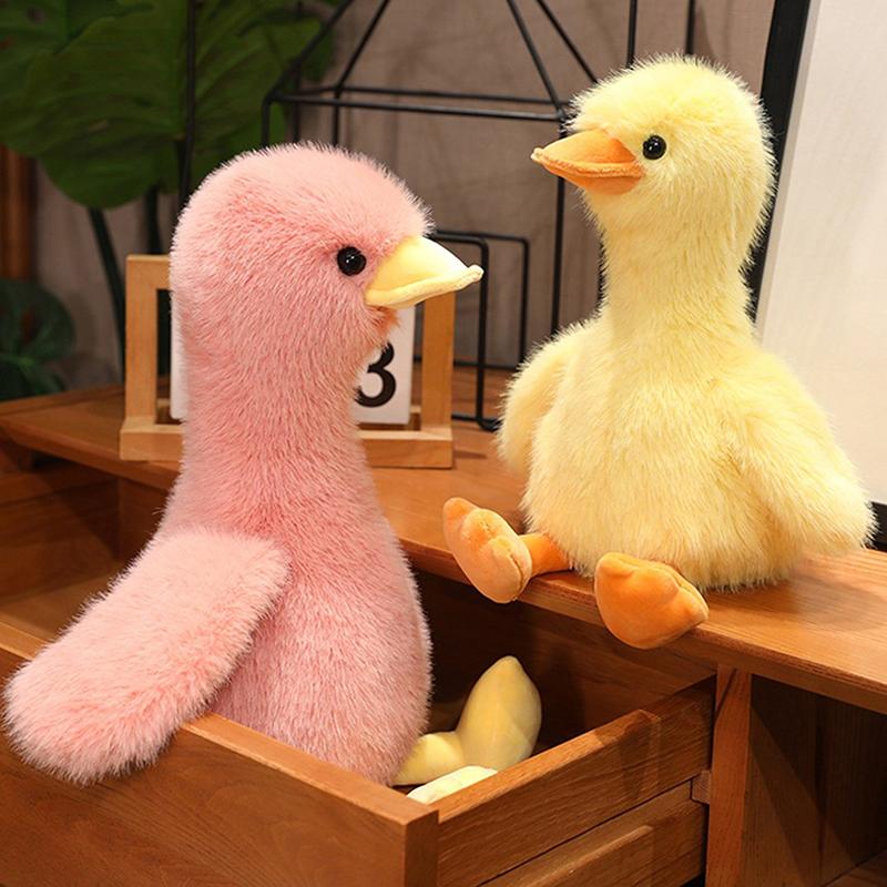 Милая плюшевая игрушка-утка в виде симулятора Kawaii, милая мягкая игрушка-животное, мягкая игрушка-подушка для объятий, украшение для дома для детей, подарки на день рождения