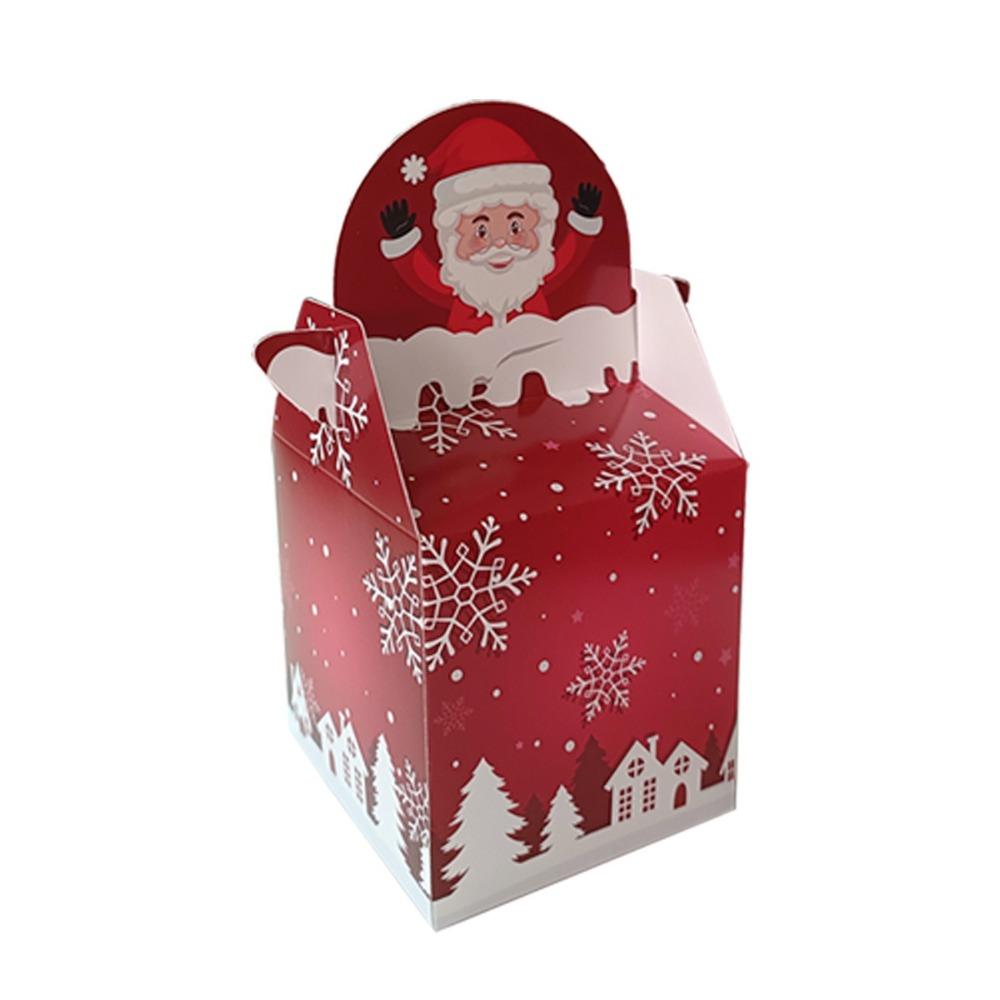 6 шт. Подарочная коробка Санта-Клауса, бумажная коробка с изображением лося, мультяшная рождественская бумажная коробка для вечеринки, Рождества