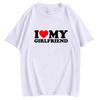 T-shirt I Love Boyfriend and Girlfriend Short Sleeves