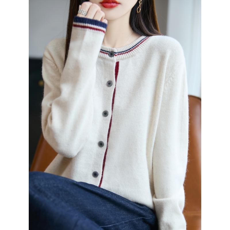 DAFIFY Женские модные повседневные свитера с длинным рукавом и круглым вырезом на осень-зиму