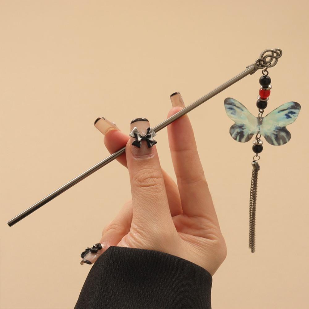 Vintage Hanfu Chopstick Hair Sticks Chinese Style Hair Accessories 2024 New Tassel Hair Stick