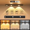 Xiaomi LED Motion Sensor Cabinet Light Ultra Thin USB Rechargeable Hill Effect Under Cabinet Lighting For Kitchen Wardrobe Night Lamp