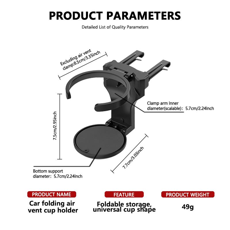 Car Air Vent Outlet Foldable Cup Water Holder Ashtray-vent Mount For Opel Astra H K J G Corsa E D OPC Insignia B Vectra Mokka nmj055