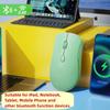 Перезаряжаемая беспроводная мышь Bluetooth с 2,4 ГГц, USB, 1600 точек на дюйм, бесшумная мышь для Ipad, планшета, ноутбука, телефона, ПК, Macbook, игровая мышь
