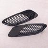 1 Pair Carbon Fiber Style ABS Front Bonnet Hood Vent Air Intake Cover Fit for BMW E90 E91 E92 E93 M3 Type 2007-2011 2012 2013
