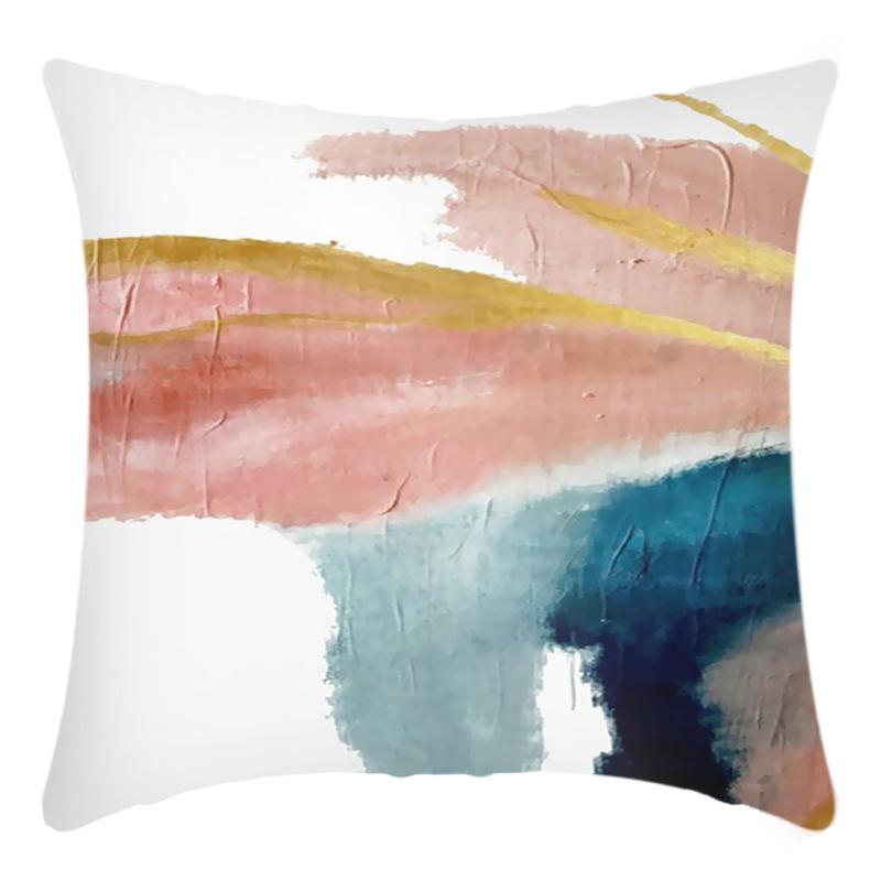 Новая художественная абстрактная гуашь с принтом букв наволочка для дома, дивана, подушки