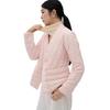 Womens Lightweight V-Neck Short Puffer Jacket With White Duck Down 81-85% Fill Power Slim Fit Fall Winter Outerwear