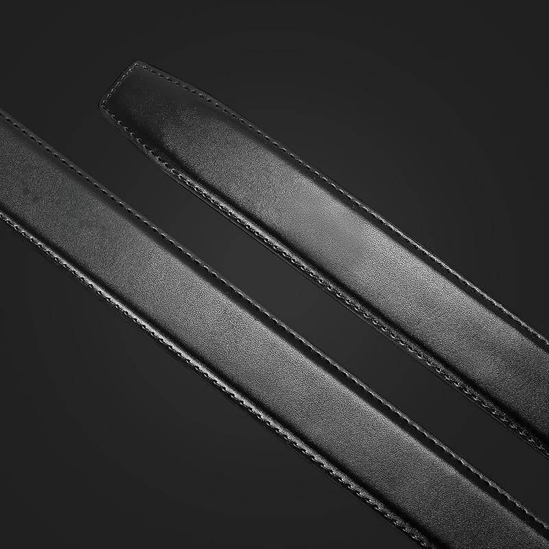 [JASGOOD] ремень мужской [Комфорт для замены только Obi] Тип с автоматической блокировкой Ширина 3,5 см 130 см большой размер коровья кожа Прочный размер регулируется бизнес Для