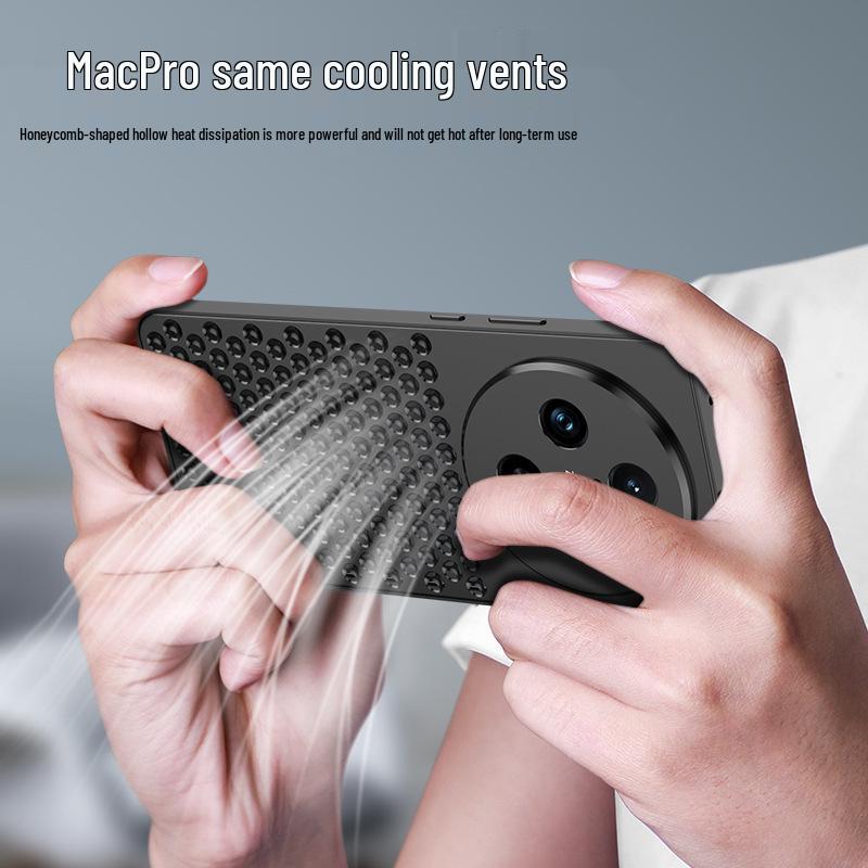 Vivo X100 Pro Aromatherapy Aluminum Alloy Phone Case with Metal Snap Button and Heat Dissipation