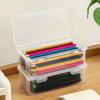 10/4/1pc Large Capacity Transparent  Pencil Case  Stackable Clear Office Supplies Organizer for Pencils, Erasers Tape Dispensers